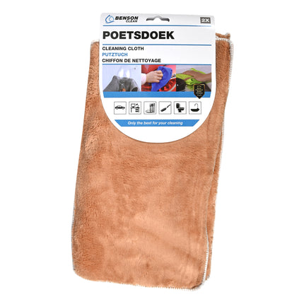 Poetsdoek 2 dlg multifunctioneel – Aantal 2 stuks, Afmeting 17 x 35 cm en 35 x 35 cm
