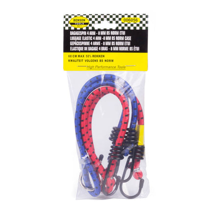 Bagagespin 4-arm 8mm, 60cm-1020mm, 100N, ideaal voor kamperen.