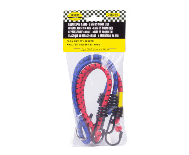 Gepäckspinne 4-armig 8mm, 60cm-1020mm, 100N, ideal zum Campen.