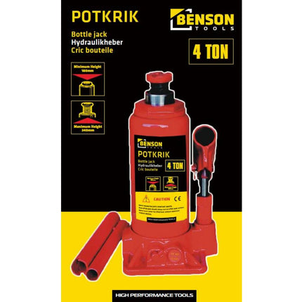 Potkrik 4 Ton - Voor Hefwerkzaamheden tot 4 Ton, Ideaal voor Voertuigen