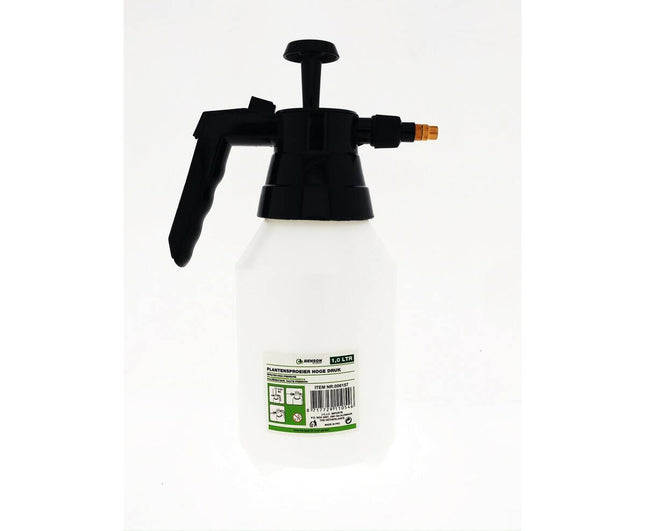 Plantensproeier 1L Hoge Druk, ideaal voor delicate bloemen besproeien.