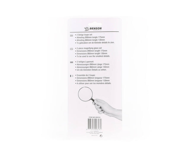 2-Delige Loupe Set Ø90mm/Ø60mm - Perfect voor Juistheid & Details