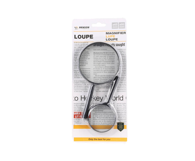 2-Delige Loupe Set Ø90mm/Ø60mm - Perfect voor Juistheid & Details