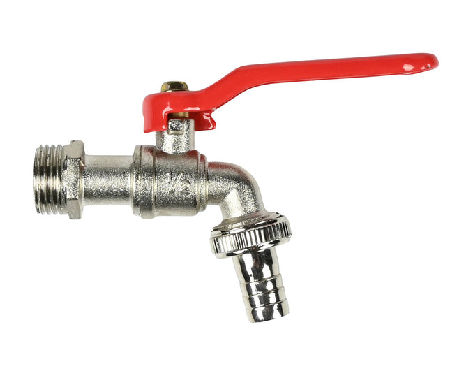Waterkraan 1/2" RVS - Voor keuken/badkamer, eenvoudig te installeren