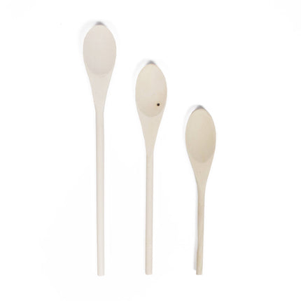 Houten Pollepelset 3-delig: 20, 25, 30 cm, ideaal voor koken.
