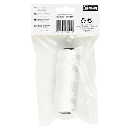 Metselkoord 1.5 mm x 50 m, ideaal voor muuruitlijning.