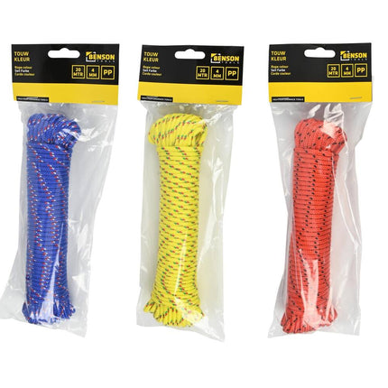 Seil 4 mm x 20 m – Farbmix, ideal zum Basteln & Gärtnern
