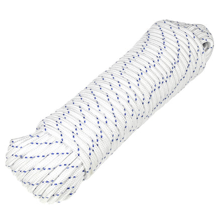 Wit Nylon Touw 8mm x 30m, Ideaal voor Kamperen en Tuinieren