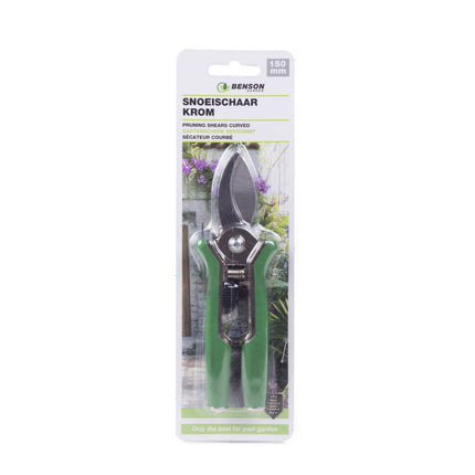 Gartenschere 15 cm gebogen Chi - Perfekt für Blumen, max. 18 mm Schnittstärke.