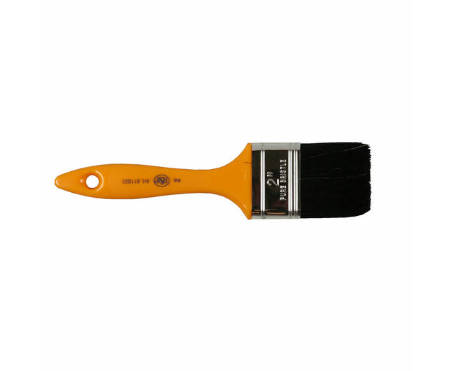 Platte Kwast 2" Geel - Ideaal voor Precisie en Dekking bij Schilderen