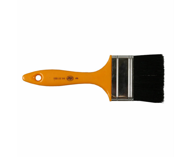 Platte Kwast 3" Geel - Perfect voor Muren, Plafonds & Meubels schilderen