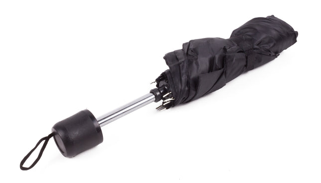 Paraplu mini zwart deluxe – Diameter 98 cm ( 105 cm), Lengte 58 cm, 98 cm, 105 cm