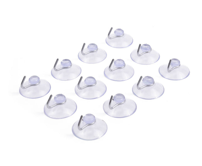 12x Ø30 mm Zuignap Haak Set - Voor Handdoeken & Meer, Herbruikbaar