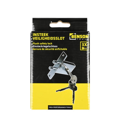 Insteek Veiligheidsslot 38-40mm, 3 Sleutels, Links/Rechts Deuren