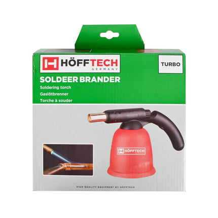 Soldeerbrander Turbo 1300°C, ideaal voor solderen en krimpen.