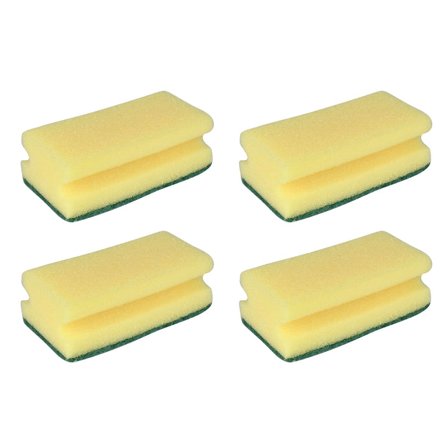 Schuurspons jumbo 4 dlg grip – Aantal 4 st, Afmetingen 6,5 x 12,5 x 4,5 cm, 4,5 cm