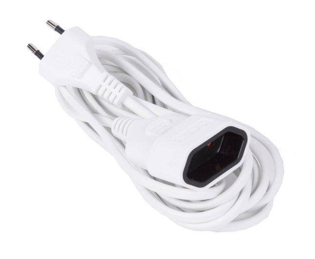 Verlengsnoer 3m Plat 2x0.75mm², Max 625W voor Lichte Apparaten