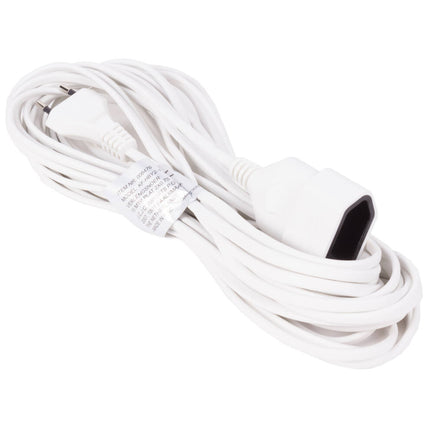 Plat Verlengsnoer 10m, 2x0.75mm, voor Platte Stekkers, 625W, 250V