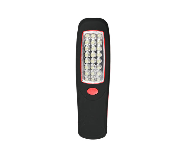 Looplamp 24 LED, Rubber, Magneet, Ideaal voor Garage en Kamperen