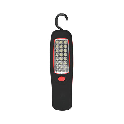Looplamp 24 LED, Rubber, Magneet, Ideaal voor Garage en Kamperen