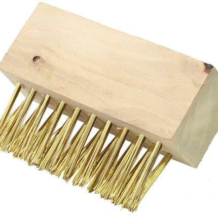 Voegenstaalborstel Hout - 3 Rijen Haren voor Onkruid Verwijderen