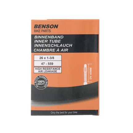 Binnenband 26x1 3/8 Butyl met Dunlop ventiel voor soepele ritten