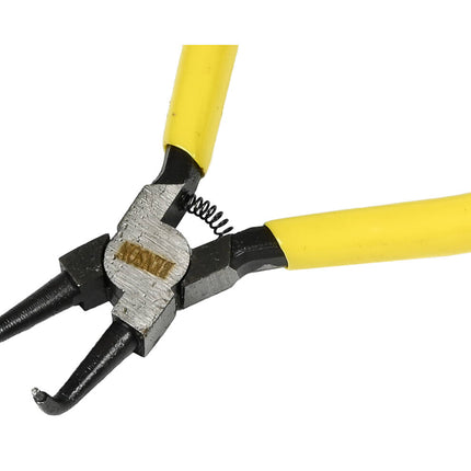 Seegeringzange 125 mm, 45° gebogen, für Innenringe