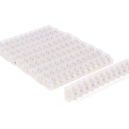 Kroonsteenstrip 6 qm Transparant - 10 Stuks voor Elektrische Verbindingen