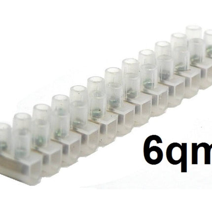Kroonsteenstrip 6 qm Transparant - 10 Stuks voor Elektrische Verbindingen