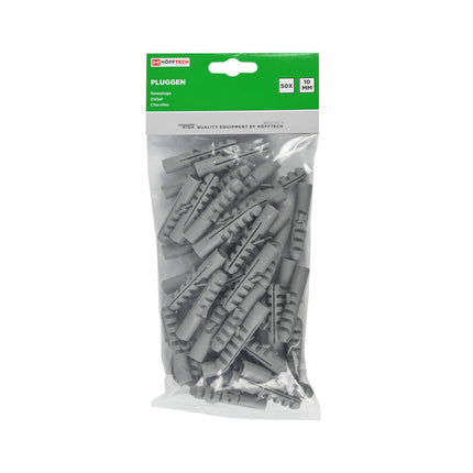 10 mm Nylon Pluggen - 50 Stuks voor Beton en Baksteen Bevestiging