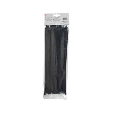 Schwarze Kabelbinder 3,6x300mm 100 Stk. - Ideal für Kabelorganisation