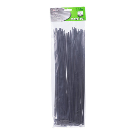 Kabelbinders Zwart 4,8x380mm, 100 Stuks - Ideaal voor Kabelbeheer