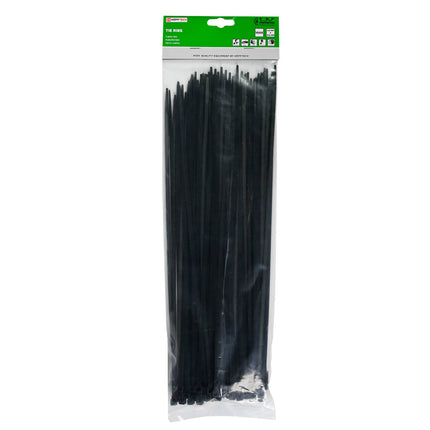 Kabelbinders Zwart 4,8x380mm, 100 Stuks - Ideaal voor Kabelbeheer