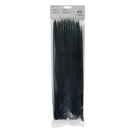 Kabelbinders Zwart 4,8x380mm, 100 Stuks - Ideaal voor Kabelbeheer