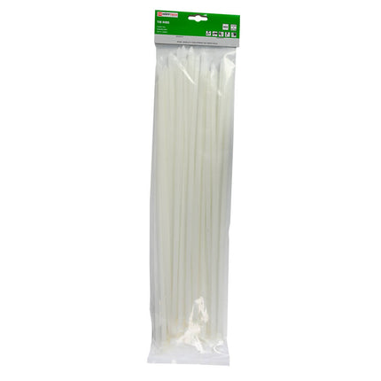 Witte Kabelbinders 7,8x450mm - 50 Stuks - Kabels Organiseren