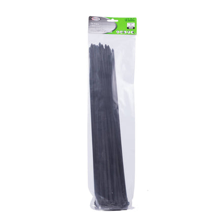 50 Zwarte Kabelbinders 7,8x450mm - Ideaal Voor Kabelorganisatie