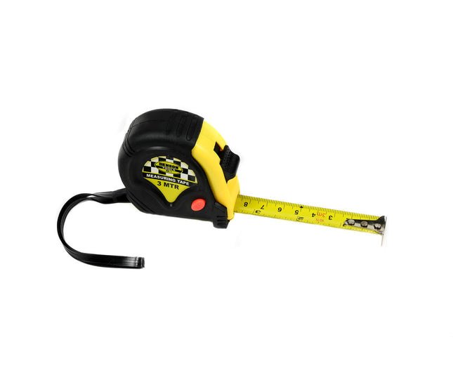 Rubberen Rolbandmaat 3m x 16mm - Precieze Metingen voor Bouwprojecten
