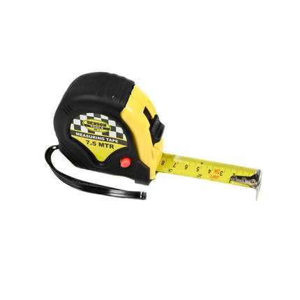 Rubber Rolbandmaat 7.5m x 25mm voor Precieze Metingen Bouwprojecten