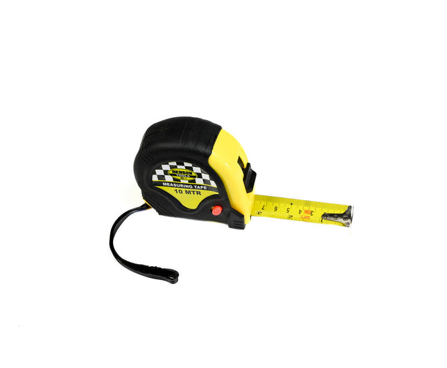 Rolbandmaat Rubber 10m x 25mm - Ideaal voor Precieze Metingen