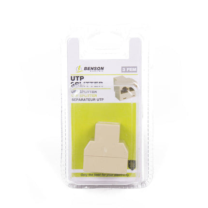 UTP Splitter 3-poorts RJ-45 CAT 5 voor Thuis- en Kantoorgebruik