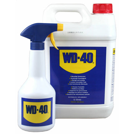 WD-40 5L Jerrycan met Spray, Verwijdert Roest, Smeert Deursloten