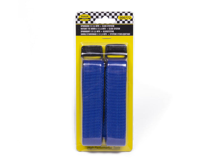 Spanband 2.5m x 25mm Click Set - Veilige Transportoplossing