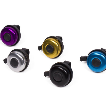 Fietsbel 52mm Aluminium, Ø22,2mm stuur, helder geluid, snel te monteren