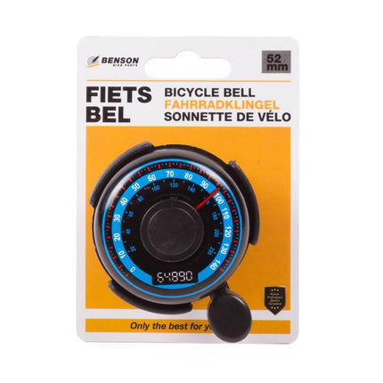 Fietsbel 52mm: Heldere klank, eenvoudige montage, stijlvolle prints