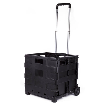 Grote Opvouwbare Trolley, 25kg, 38x33x36cm, Ideaal voor Boodschappen