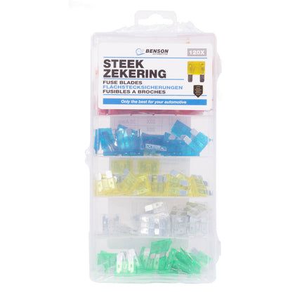 Steekzekering Set 120dlg: 5-30A, Auto's & Motoren, Complete Bescherming