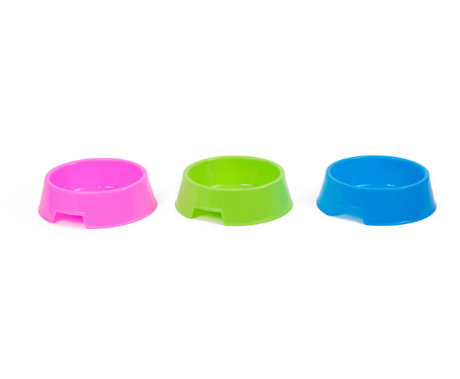Voerbak 21 cm Blauw/Roze/Groen - Voor Honden & Katten Eten/Drinken