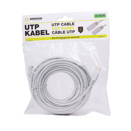 UTP Kabel 10m - Cat5e Netwerkkabel voor Data- en Telefonieverbinding