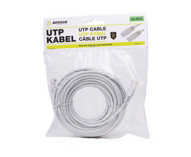 UTP Kabel 10m - Cat5e Netwerkkabel voor Data- en Telefonieverbinding