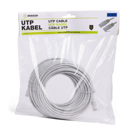 UTP Kabel 20m - Cat5e voor Snelle Dataoverdracht en Telefonieverbinding